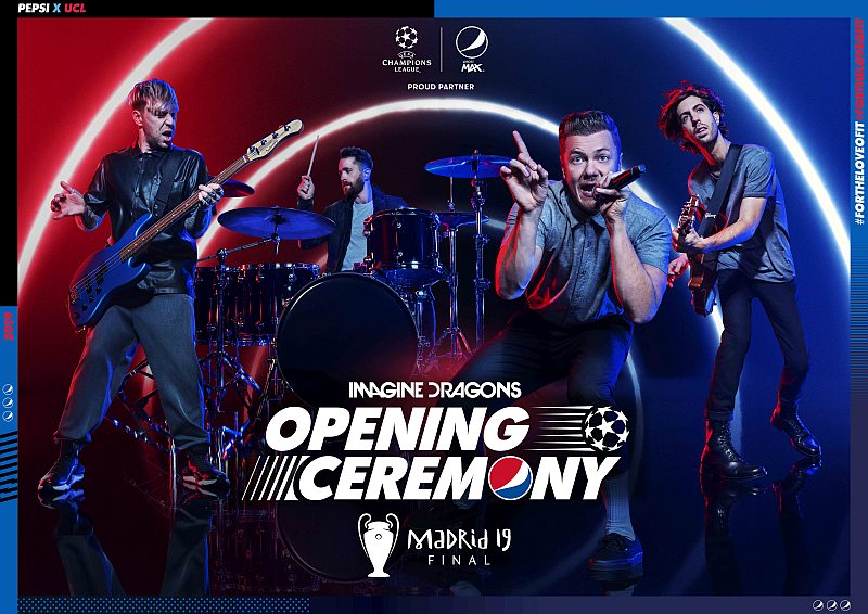 Imagine Dragons na uroczystym otwarciu finału Ligi Mistrzów UEFA